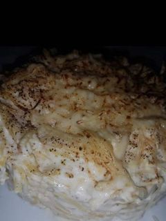 Una foto de Bacalao con nata