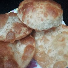 A picture of Puri(with carrom seeds).