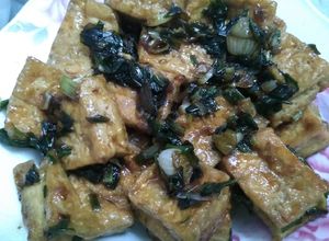 Hình của món Đậu rán rim xì dầu.