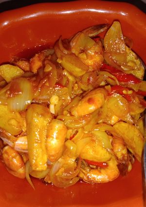 Foto resep Udang saus asam manis bumbu instan (pronas)