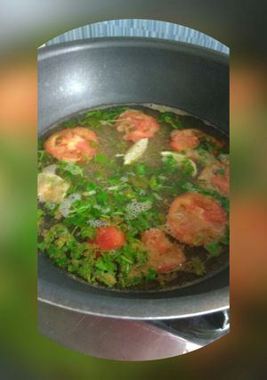 A picture of Cumin powder mix soup.