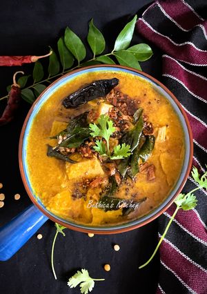 A picture of Raw Jackfruit Sambar.