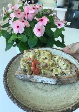 A picture of Omelette egg 🍳.