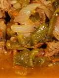 Beef with Poblano Pepper Strips