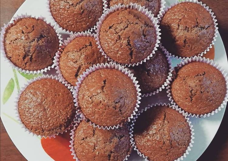 Muffin al cacao e gocce di cioccolato