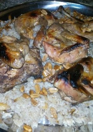صورة لوصفة مقلوبة باذنجان وبطاطا