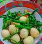 Bagaimana Menyiapkan Tumis kangkung telur puyuh Anti Gagal