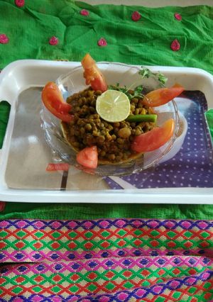 A picture of Healthy sprout moong subzi.