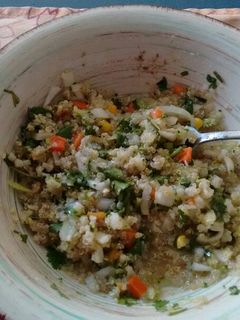 Una foto de Tabuleh con quinoa. ॐ