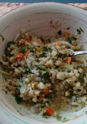 Una foto de Tabuleh con quinoa. ॐ