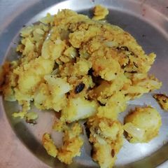 A picture of Aloo sabji (potato veg).