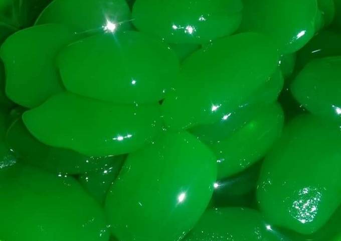 Manisan kolang kaling pandan