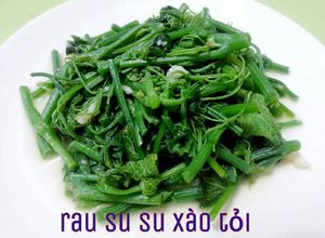 Hình của món Rau su su xào.
