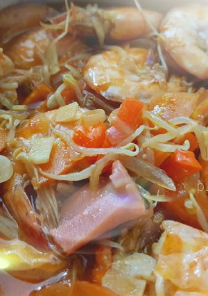 Foto resep Udang asam pedas ala anak kost simple🦐🦐