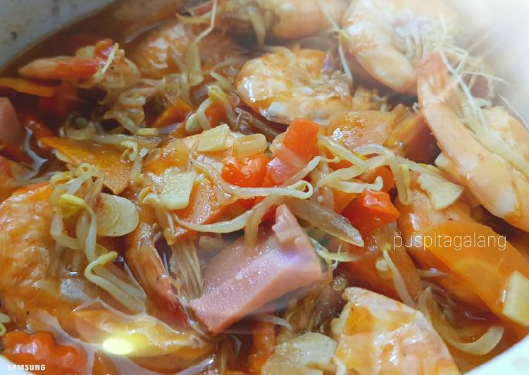 Resep Udang asam pedas ala anak kost simple🦐🦐 Anti Gagal