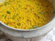 A picture of nigerian fried rice