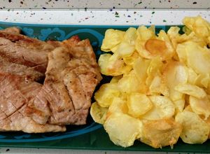 Foto principal de Presa ibérica a la plancha y patatas fritas