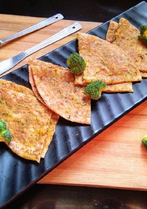 A picture of Brocolli paratha.