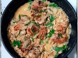 Chicken with mushroom sauce