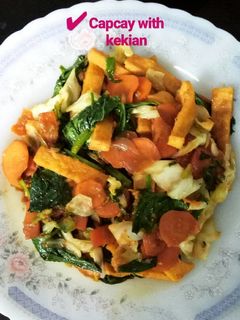 Foto resep Capcay with kekian