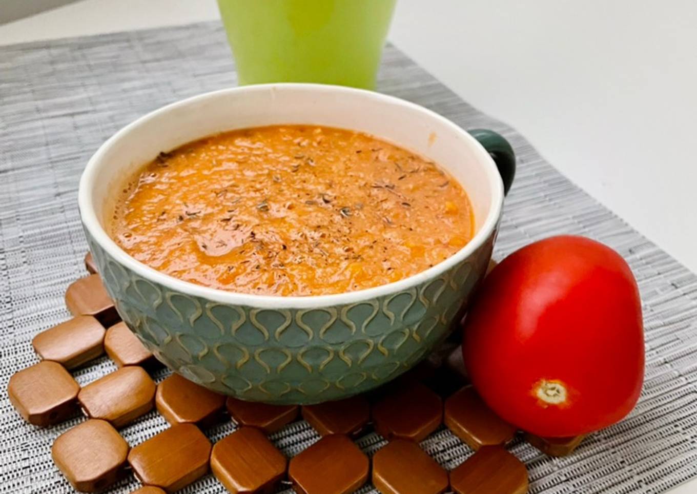 Crema de tomate y verduras asadas 🍅🥕🧅