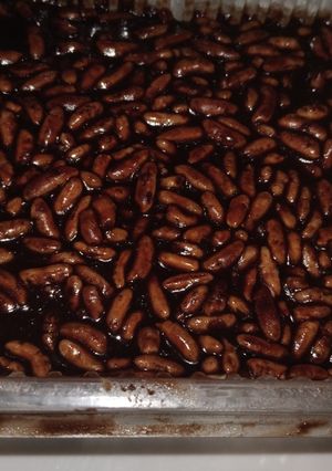 صورة لوصفة كيكة بذوق شوكولاطة و روز منفوخ