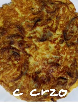 Foto principal de Tortilla de setas de pie azul y queso
