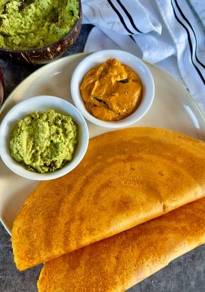 A picture of Gluten Free-Protein packed instant Dosa.
