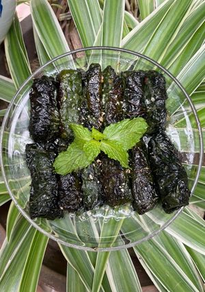 Hình của món Ức gà cuốn lá lốt eatclean.