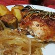 Pollo encebollado