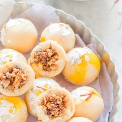 A picture of Gulkand and Dry Fruit Ladoo.