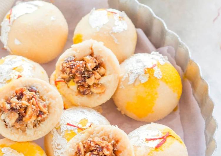 Easiest Way to Make Any-night-of-the-week Gulkand and Dry Fruit Ladoo