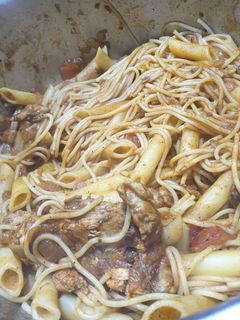 صورة لوصفة مكرونة بالدجاج