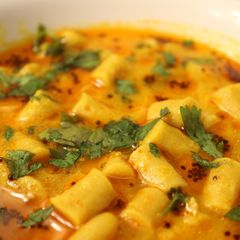 A picture of Rajasthani Dahi Gatta.