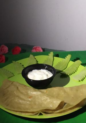 A picture of Lauki peel Roti.