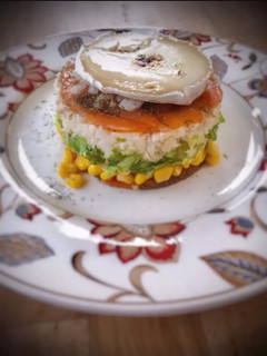 Una foto de Lasaña de salmón