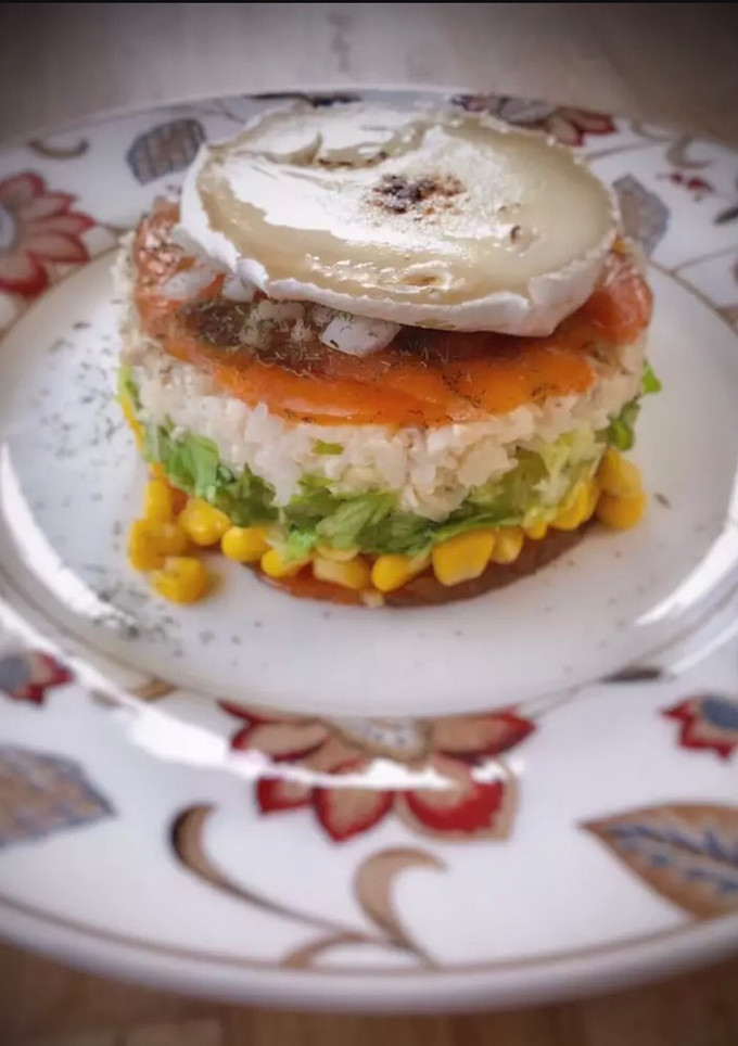 Una foto de Lasaña de salmón