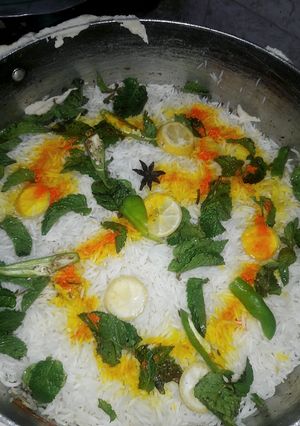 A picture of Qeema Biryani #kokabandcookpad.