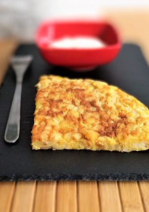 Une photo de La tortilla de patata et son aïoli