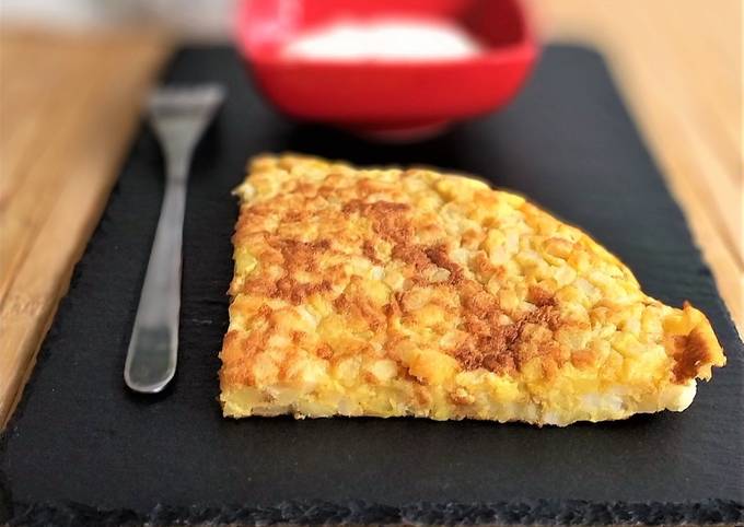 La tortilla de patata et son aïoli