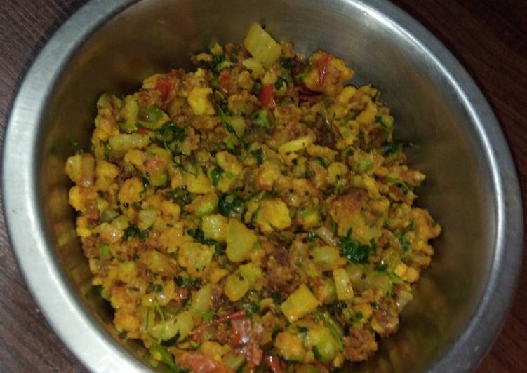 Simple Way to Make Homemade Mooli besan ki subzee (radish curry)