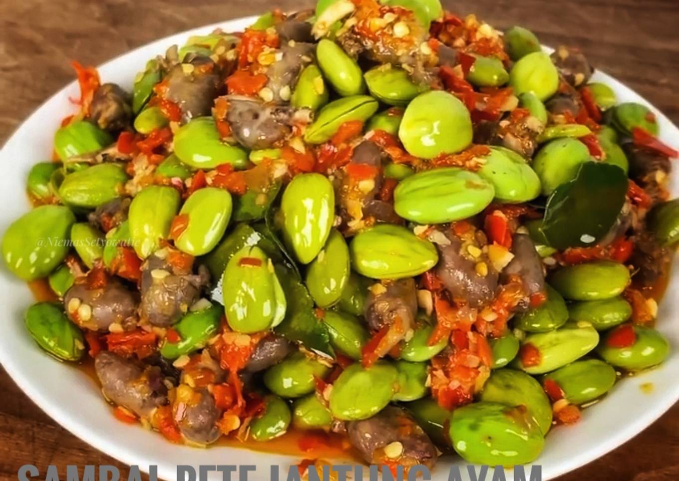 Sambal pete jantung ayam