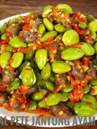 Easy Steps to Make Recipes Sambal pete jantung ayam the Delicious Appealing.