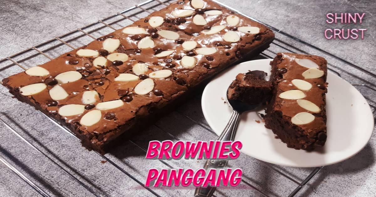 Resep Brownies Panggang Tips Membuat Shiny Crust Brownies Oleh Dapur