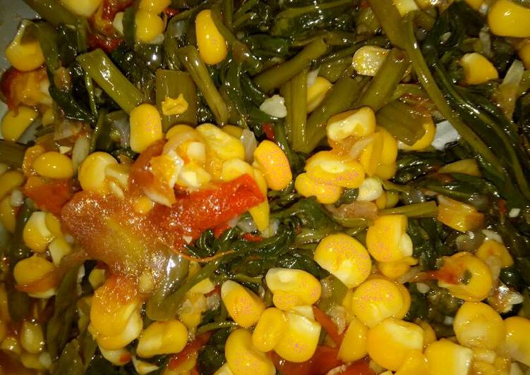 Resep Tumis kangkung jagung oleh Yani Noviyanti Cookpad