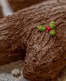 Biscoff Christmas yule log