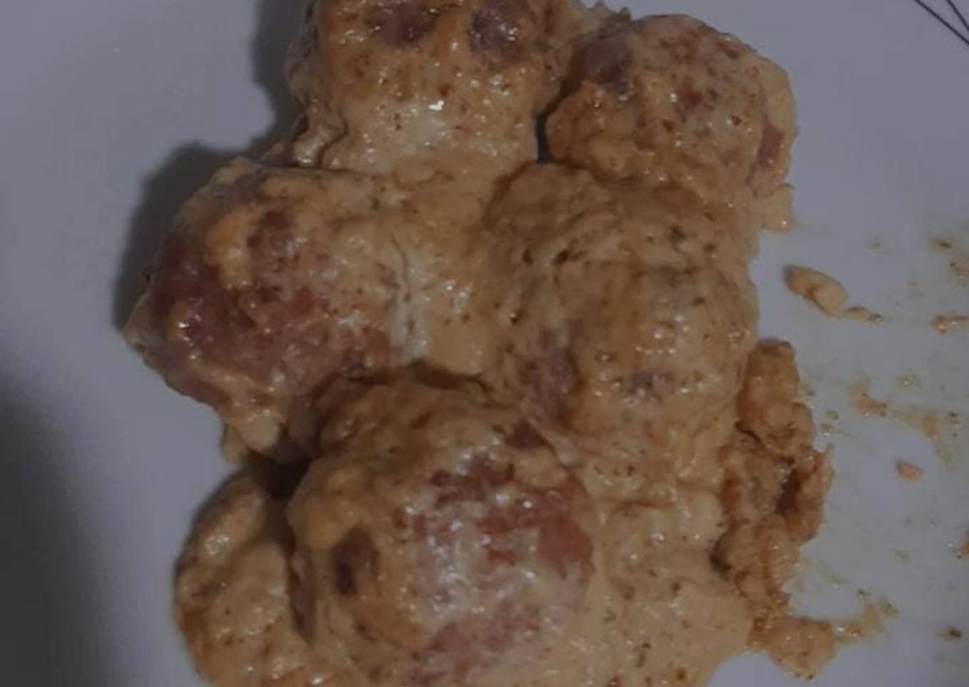 Albóndigas a la crema