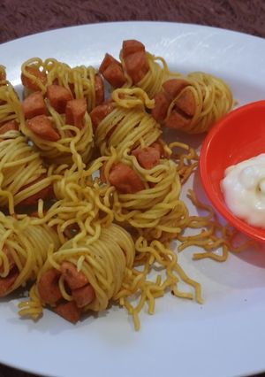 Foto resep Sosis gulung mie krispy bisa buat bakulan