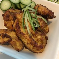 A picture of Easy Air-Fried Curry Flavoured Chicken Breast.