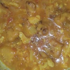 A picture of Pakoras ki sabji.